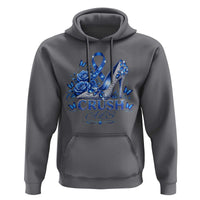 ALS Awareness Hoodie Blue Ribbon Women Crush ALS