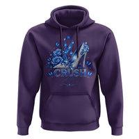 ALS Awareness Hoodie Blue Ribbon Women Crush ALS
