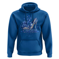 ALS Awareness Hoodie Blue Ribbon Women Crush ALS