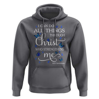 ALS Awareness Hoodie I Can Do All Things Through Christ Butterfly Bible Verse Motivational