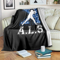 ALS Awareness Throw Blanket Baseball Strike Out ALS Support