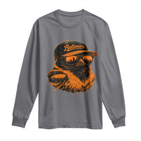 Retro Baltimore Long Sleeve Shirt City Pride Oriole With Sunglasses