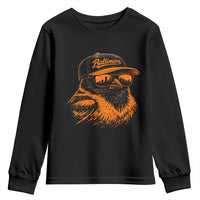 Retro Baltimore Youth Sweatshirt City Pride Oriole With Sunglasses