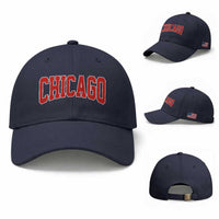Retro Chicago Baseball Cap Vintage Chicago Throwback Athletic Sports Style 80s 90s