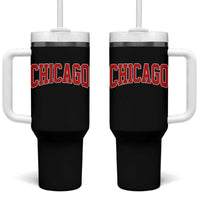 Retro Chicago Tumbler With Handle Vintage Chicago Throwback Athletic Sports Style 80s 90s