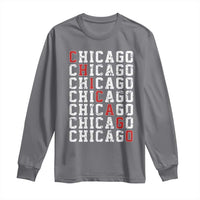 Vintage Chicago Long Sleeve Shirt Retro Distressed Classic Chicago