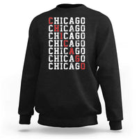 Vintage Chicago Sweatshirt Retro Distressed Classic Chicago