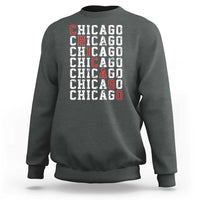 Vintage Chicago Sweatshirt Retro Distressed Classic Chicago