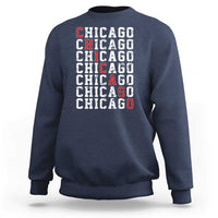 Vintage Chicago Sweatshirt Retro Distressed Classic Chicago