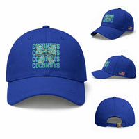 Retro Coconuts Coquette Bow Baseball Cap Summer Beach Coconut Fruit Humor