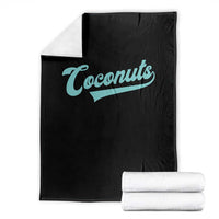 Vintage Coconut Throw Blanket Retro Throwback Popular Fruit Humor Coconuts Classic