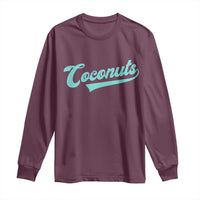 Vintage Coconut Long Sleeve Shirt Retro Throwback Popular Fruit Humor Coconuts Classic