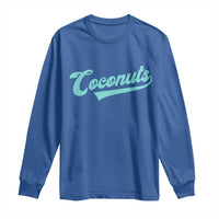 Vintage Coconut Long Sleeve Shirt Retro Throwback Popular Fruit Humor Coconuts Classic