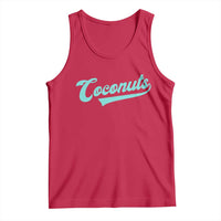 Vintage Coconut Tank Top Retro Throwback Popular Fruit Humor Coconuts Classic