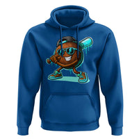 Coconut Baseball Player Hoodie Funny Baseball Drip Ice Cream Fruit Humor