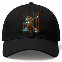 Dabbing Coconut Baseball Cap Retro American Flag Fruit Lover