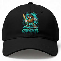 Baseball Coconut Baseball Cap Funny Graffiti Splatter Sports