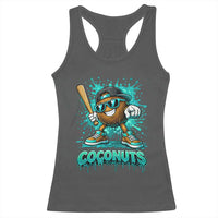 Baseball Coconut Racerback Tank Top Funny Graffiti Splatter Sports