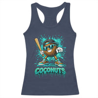 Baseball Coconut Racerback Tank Top Funny Graffiti Splatter Sports