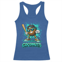 Baseball Coconut Racerback Tank Top Funny Graffiti Splatter Sports