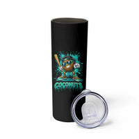 Baseball Coconut Skinny Tumbler Funny Graffiti Splatter Sports
