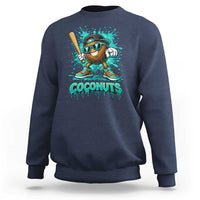 Baseball Coconut Sweatshirt Funny Graffiti Splatter Sports