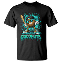 Baseball Coconut T Shirt Funny Graffiti Splatter Sports