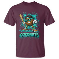 Baseball Coconut T Shirt Funny Graffiti Splatter Sports