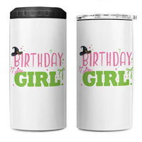 Birthday Girl 4 in 1 Can Cooler Tumbler Witch Pink Green Toddler Baby 1st 2nd 3rd 4th 5th 6th 7th