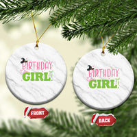 Birthday Girl Ceramic Ornament Witch Pink Green Toddler Baby 1st 2nd 3rd 4th 5th 6th 7th