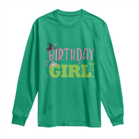 Birthday Girl Long Sleeve Shirt Witch Pink Green Toddler Baby 1st 2nd 3rd 4th 5th 6th 7th