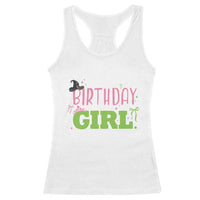 Birthday Girl Racerback Tank Top Witch Pink Green Toddler Baby 1st 2nd 3rd 4th 5th 6th 7th