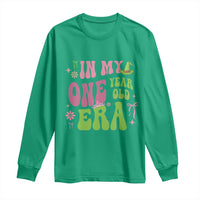 Baby Girl First Birthday Outfit Long Sleeve Shirt In My One Year Old Era Witch Pink Green