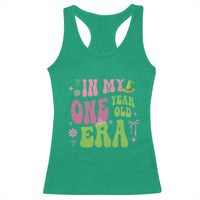 Baby Girl First Birthday Outfit Racerback Tank Top In My One Year Old Era Witch Pink Green