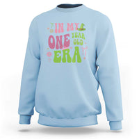 Baby Girl First Birthday Outfit Sweatshirt In My One Year Old Era Witch Pink Green
