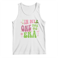 Baby Girl First Birthday Outfit Tank Top In My One Year Old Era Witch Pink Green