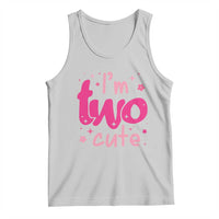 Two Birthday Girl Tank Top Pink 2nd Bday Im Two Cute