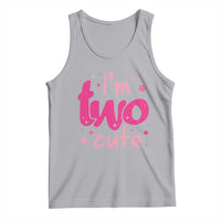 Two Birthday Girl Tank Top Pink 2nd Bday Im Two Cute