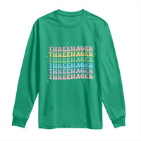 3rd Birthday Long Sleeve Shirt Toddler Threenager 3 Years Old Birthday Outfit
