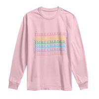 3rd Birthday Long Sleeve Shirt Toddler Threenager 3 Years Old Birthday Outfit