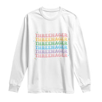 3rd Birthday Long Sleeve Shirt Toddler Threenager 3 Years Old Birthday Outfit