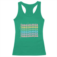 3rd Birthday Racerback Tank Top Toddler Threenager 3 Years Old Birthday Outfit