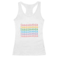 3rd Birthday Racerback Tank Top Toddler Threenager 3 Years Old Birthday Outfit