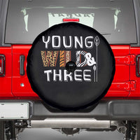 3rd Birthday Spare Tire Cover Young Wild And Three Safari Zoo Party