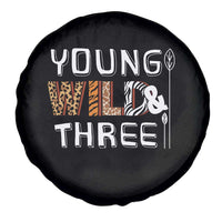 3rd Birthday Spare Tire Cover Young Wild And Three Safari Zoo Party