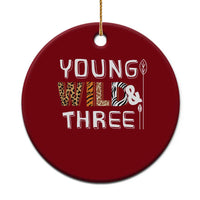 3rd Birthday Ceramic Ornament Young Wild And Three Safari Zoo Party