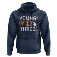 3rd Birthday Hoodie Young Wild And Three Safari Zoo Party