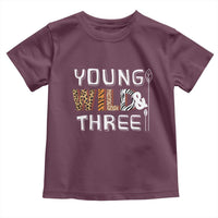 3rd Birthday Toddler T Shirt Young Wild And Three Safari Zoo Party