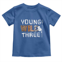 3rd Birthday Toddler T Shirt Young Wild And Three Safari Zoo Party
