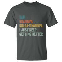 Funny Dad Great Grandpa T Shirt Retro Fathers Day